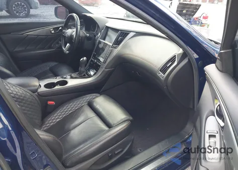 2018 Infiniti Q50 3.0T Red Sport 400 z USA, uszkodzony, nr VIN JN1FV7AP1JM640084